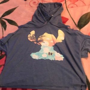 Disney stitch shirt with a hood